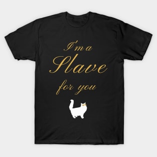 I'm a slave for you. T-Shirt